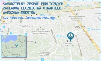 AOS-NEUR-MAL - SAMODZIELNY ZESPÓŁ PUBLICZNYCH ZAKŁADÓW LECZNICTWA OTWARTEGO WARSZAWA-MOKOTÓW - MALCZEWSKIEGO 47A,  WARSZAWA MOKOTÓW
