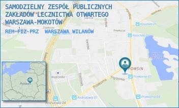 REH-FIZ-PRZ - SAMODZIELNY ZESPÓŁ PUBLICZNYCH ZAKŁADÓW LECZNICTWA OTWARTEGO WARSZAWA-MOKOTÓW - PRZYCZÓŁKOWA 33,  WARSZAWA WILANÓW