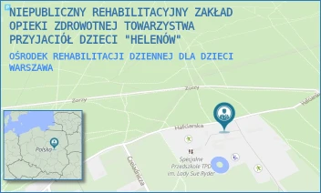 OŚRODEK REHABILITACJI DZIENNEJ DLA DZIECI - NIEPUBLICZNY REHABILITACYJNY ZAKŁAD OPIEKI ZDROWOTNEJ TOWARZYSTWA PRZYJACIÓŁ DZIECI "HELENÓW" - HAFCIARSKA 80/86,  WARSZAWA