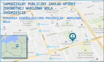 PORADNIA GINEKOLOGICZNO-POŁOŻNICZA - SAMODZIELNY PUBLICZNY ZAKŁAD OPIEKI ZDROWOTNEJ WARSZAWA WOLA - ŚRÓDMIEŚCIE - GRZYBOWSKA 34,  WARSZAWA WOLA