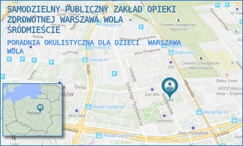 PORADNIA OKULISTYCZNA DLA DZIECI - SAMODZIELNY PUBLICZNY ZAKŁAD OPIEKI ZDROWOTNEJ WARSZAWA WOLA - ŚRÓDMIEŚCIE - SZLENKIERÓW 10,  WARSZAWA WOLA