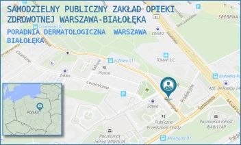 PORADNIA DERMATOLOGICZNA - SAMODZIELNY PUBLICZNY ZAKŁAD OPIEKI ZDROWOTNEJ WARSZAWA-BIAŁOŁĘKA - MILENIJNA 4,  WARSZAWA BIAŁOŁĘKA