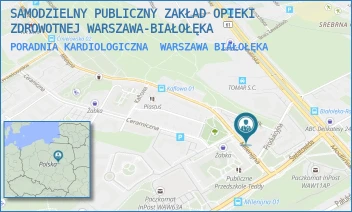 PORADNIA KARDIOLOGICZNA - SAMODZIELNY PUBLICZNY ZAKŁAD OPIEKI ZDROWOTNEJ WARSZAWA-BIAŁOŁĘKA - MILENIJNA 4,  WARSZAWA BIAŁOŁĘKA
