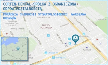 PORADNIA CHIRURGII STOMATOLOGICZNEJ - CORTEN DENTAL SPÓŁKA Z OGRANICZONĄ ODPOWIEDZIALNOŚCIĄ - BELGRADZKA 4/U10,  WARSZAWA URSYNÓW