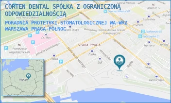 PORADNIA PROTETYKI STOMATOLOGICZNEJ WA-WRZ - CORTEN DENTAL SPÓŁKA Z OGRANICZONĄ ODPOWIEDZIALNOŚCIĄ - WRZESIŃSKA 2A,  WARSZAWA PRAGA-PÓŁNOC