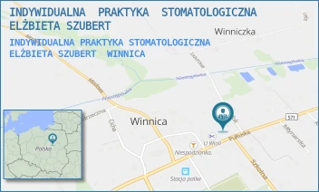 INDYWIDUALNA PRAKTYKA STOMATOLOGICZNA ELŻBIETA SZUBERT - INDYWIDUALNA  PRAKTYKA  STOMATOLOGICZNA ELŻBIETA SZUBERT - WIDOK 1,  WINNICA