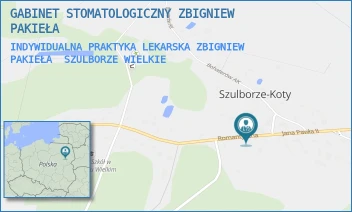 INDYWIDUALNA PRAKTYKA LEKARSKA ZBIGNIEW PAKIEŁA - GABINET STOMATOLOGICZNY ZBIGNIEW PAKIEŁA - ROMANTYCZNA 2,  SZULBORZE WIELKIE