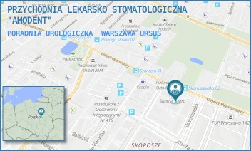 PORADNIA UROLOGICZNA - PRZYCHODNIA LEKARSKO STOMATOLOGICZNA "AMODENT" - DZIECI WARSZAWY 29U XI/XII,  WARSZAWA URSUS