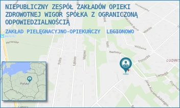 ZAKŁAD PIELĘGNACYJNO-OPIEKUŃCZY - NIEPUBLICZNY ZESPÓŁ ZAKŁADÓW OPIEKI ZDROWOTNEJ WIGOR SPÓŁKA Z OGRANICZONĄ ODPOWIEDZIALNOŚCIĄ - JANA KOZIETULSKIEGO 9,  LEGIONOWO