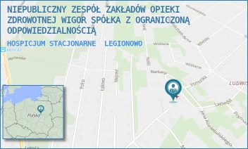 HOSPICJUM STACJONARNE - NIEPUBLICZNY ZESPÓŁ ZAKŁADÓW OPIEKI ZDROWOTNEJ WIGOR SPÓŁKA Z OGRANICZONĄ ODPOWIEDZIALNOŚCIĄ - JANA KOZIETULSKIEGO 9,  LEGIONOWO