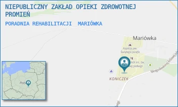 PORADNIA REHABILITACJI - NIEPUBLICZNY ZAKŁAD OPIEKI ZDROWOTNEJ PROMIEŃ - 1,  MARIÓWKA