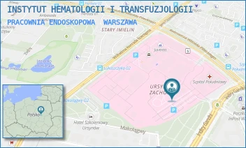 PRACOWNIA ENDOSKOPOWA - INSTYTUT HEMATOLOGII I TRANSFUZJOLOGII - INDIRY GANDHI 14,  WARSZAWA
