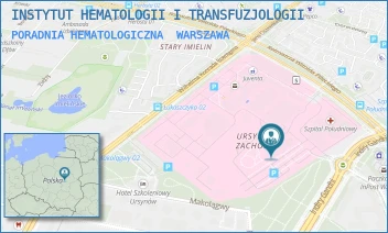 PORADNIA HEMATOLOGICZNA - INSTYTUT HEMATOLOGII I TRANSFUZJOLOGII - INDIRY GANDHI 14,  WARSZAWA