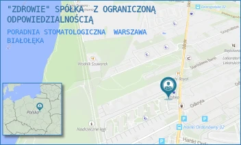 PORADNIA STOMATOLOGICZNA - "ZDROWIE" SPÓŁKA  Z OGRANICZONĄ ODPOWIEDZIALNOŚCIĄ - ODKRYTA 51A/3,  WARSZAWA BIAŁOŁĘKA