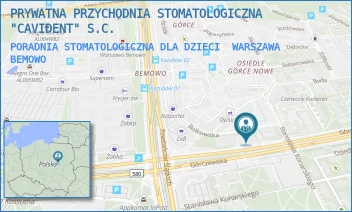 PORADNIA STOMATOLOGICZNA DLA DZIECI - PRYWATNA PRZYCHODNIA STOMATOLOGICZNA "CAVIDENT" S.C. - GÓRCZEWSKA 176,  WARSZAWA BEMOWO