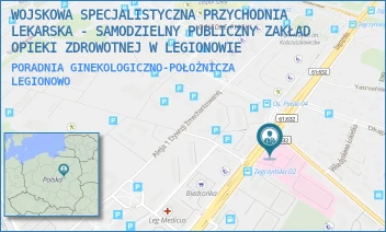 PORADNIA GINEKOLOGICZNO-POŁOŻNICZA - WOJSKOWA SPECJALISTYCZNA PRZYCHODNIA LEKARSKA - SAMODZIELNY PUBLICZNY ZAKŁAD OPIEKI ZDROWOTNEJ W LEGIONOWIE - ZEGRZYŃSKA 8,  LEGIONOWO