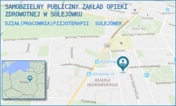 DZIAŁ(PRACOWNIA)FIZJOTERAPII - SAMODZIELNY PUBLICZNY ZAKŁAD OPIEKI ZDROWOTNEJ W SULEJÓWKU - IDZIKOWSKIEGO 7B,  SULEJÓWEK