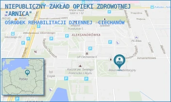 OŚRODEK REHABILITACJI DZIENNEJ - NIEPUBLICZNY ZAKŁAD OPIEKI ZDROWOTNEJ "ARNICA" - BATALIONÓW CHŁOPSKICH 12,  CIECHANÓW