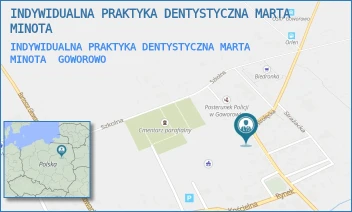 INDYWIDUALNA PRAKTYKA DENTYSTYCZNA MARTA MINOTA - INDYWIDUALNA PRAKTYKA DENTYSTYCZNA MARTA MINOTA - OSTROŁĘCKA 17,  GOWOROWO