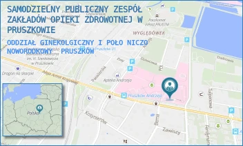 ODDZIAŁ GINEKOLGICZNY I POŁONICZO NOWORODKOWY - SAMODZIELNY PUBLICZNY ZESPÓŁ ZAKŁADÓW OPIEKI ZDROWOTNEJ W PRUSZKOWIE - ARMII KRAJOWEJ 2/4,  PRUSZKÓW