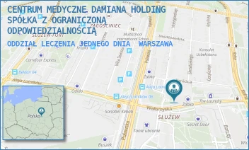 ODDZIAŁ LECZENIA JEDNEGO DNIA - CENTRUM MEDYCZNE DAMIANA HOLDING SP. Z O.O. - WAŁBRZYSKA 46,  WARSZAWA