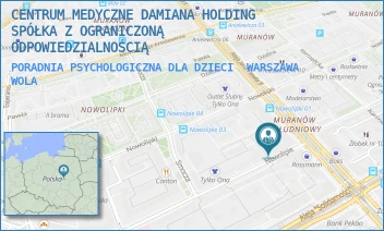 PORADNIA PSYCHOLOGICZNA DLA DZIECI - CENTRUM MEDYCZNE DAMIANA HOLDING SP. Z O.O. - NOWOLIPIE 18,  WARSZAWA WOLA