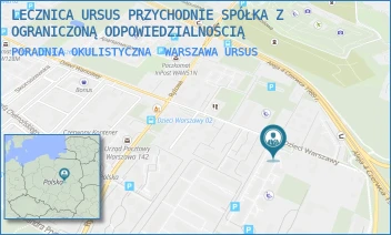 PORADNIA OKULISTYCZNA - LECZNICA URSUS PRZYCHODNIE SPÓŁKA Z OGRANICZONĄ ODPOWIEDZIALNOŚCIĄ - DZIECI WARSZAWY 11/U1,  WARSZAWA URSUS