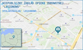 OTOLARYNGOLOG - NIEPUBLICZNY ZAKŁAD OPIEKI ZDROWOTNEJ "LEGIONOWO" - SOWIŃSKIEGO 4,  LEGIONOWO