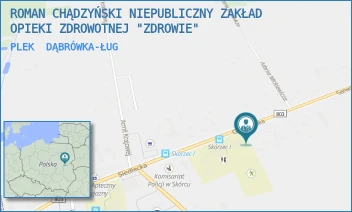 PLEK - ROMAN CHĄDZYŃSKI NIEPUBLICZNY ZAKŁAD OPIEKI ZDROWOTNEJ "ZDROWIE" - GARWOLIŃSKA 2,  DĄBRÓWKA-ŁUG