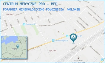 PORADNIA GINEKOLOGICZNO-POŁOŻNICZA - CENTRUM MEDYCZNE PRO - MED - ARMII KRAJOWEJ 64/13,  WOŁOMIN