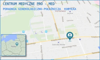 PORADNIA GINEKOLOGICZNO-POŁOŻNICZA - CENTRUM MEDYCZNE PRO - MED - ZAŁUSKIEGO 86,  KOBYŁKA