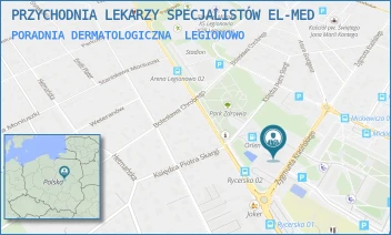 PORADNIA DERMATOLOGICZNA - PRZYCHODNIA LEKARZY SPECJALISTÓW EL-MED - KRASIŃSKIEGO 70,  LEGIONOWO