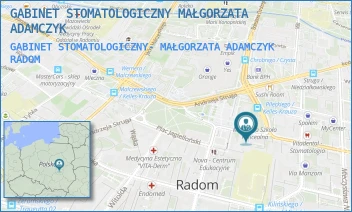 GABINET STOMATOLOGICZNY- MAŁGORZATA ADAMCZYK - GABINET STOMATOLOGICZNY MAŁGORZATA ADAMCZYK - KELLES-KRAUZA 8,  RADOM