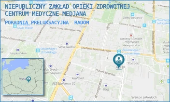 PORADNIA PRELUKSACYJNA - NIEPUBLICZNY ZAKŁAD OPIEKI ZDROWOTNEJ CENTRUM MEDYCZNE MEDJANA - CZACHOWSKIEGO 21A,  RADOM