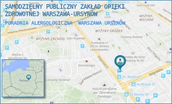 PORADNIA ALERGOLOGICZNA - SAMODZIELNY PUBLICZNY ZAKŁAD OPIEKI ZDROWOTNEJ WARSZAWA-URSYNÓW - NA UBOCZU 5,  WARSZAWA URSYNÓW