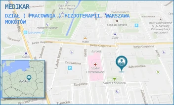 DZIAŁ ( PRACOWNIA ) FIZJOTERAPII - MEDIKAR - SIELECKA 22,  WARSZAWA MOKOTÓW