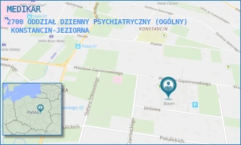 2700 ODDZIAŁ DZIENNY PSYCHIATRYCZNY (OGÓLNY) - MEDIKAR - WACŁAWA GĄSIOROWSKIEGO 12/14,  KONSTANCIN-JEZIORNA