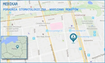 PORADNIA STOMATOLOGICZNA - MEDIKAR - PUŁAWSKA 120/124,  WARSZAWA MOKOTÓW