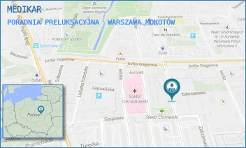 PORADNIA PRELUKSACYJNA - MEDIKAR - SIELECKA 22,  WARSZAWA MOKOTÓW