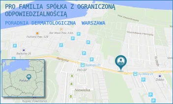 PORADNIA DERMATOLOGICZNA - PRO FAMILIA SPÓŁKA Z OGRANICZONĄ ODPOWIEDZIALNOŚCIĄ - BARTYCKA 22C,  WARSZAWA