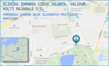 PORADNIA CHORÓB BŁON ŚLUZOWYCH PRZYZĘBIA - KLINIKA ZDROWIA CZECH JOLANTA, VALIPUR KOLTI RAJABALI S.C. - DRAWSKA 29A/92,  WARSZAWA