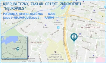 PORADNIA NEUROLOGICZNA - NZOZ "NEUROPULS" - NIEPUBLICZNY ZAKŁAD OPIEKI ZDROWOTNEJ "NEUROPULS" ANITA BINIASZEWSKA-WIECZOREK - KRAKOWSKA 5/7/7,  RADOM
