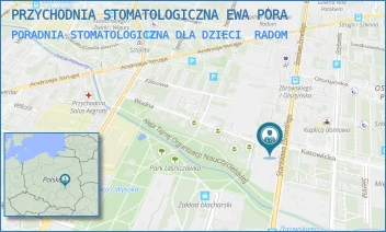 PORADNIA STOMATOLOGICZNA DLA DZIECI - PRZYCHODNIA STOMATOLOGICZNA EWA PORA - WODNA 26,  RADOM