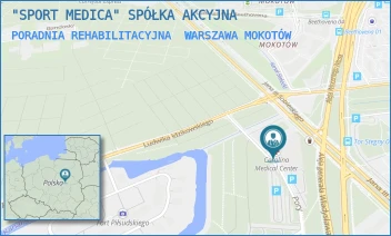 PORADNIA REHABILITACYJNA - "SPORT MEDICA" SPÓŁKA AKCYJNA - PORY 78,  WARSZAWA MOKOTÓW