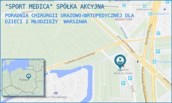 PORADNIA CHIRURGII URAZOWO-ORTOPEDYCZNEJ DLA DZIECI I MŁODZIEŻY - "SPORT MEDICA" SPÓŁKA AKCYJNA - PORY 78,  WARSZAWA