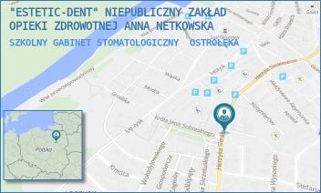 SZKOLNY GABINET STOMATOLOGICZNY - "ESTETIC-DENT" NIEPUBLICZNY ZAKŁAD OPIEKI ZDROWOTNEJ ANNA NETKOWSKA - HENRYKA SIENKIEWICZA 15,  OSTROŁĘKA