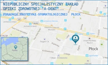 PORADNIA PROTETYKI STOMATOLOGICZNEJ - NIEPUBLICZNY SPECJALISTYCZNY ZAKŁAD OPIEKI ZDROWOTNEJ "A-DENT" - PIĘKNA 7/3,  PŁOCK