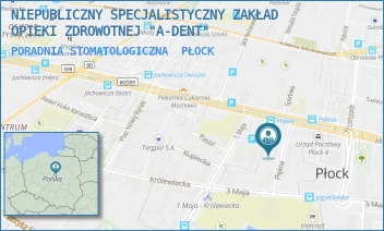 PORADNIA STOMATOLOGICZNA - NIEPUBLICZNY SPECJALISTYCZNY ZAKŁAD OPIEKI ZDROWOTNEJ "A-DENT" - PIĘKNA 7/3,  PŁOCK