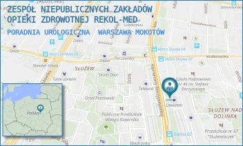 PORADNIA UROLOGICZNA - ZESPÓŁ NIEPUBLICZNYCH ZAKŁADÓW OPIEKI ZDROWOTNEJ REKOL-MED - SONATY 5/LOK. U1,  WARSZAWA MOKOTÓW