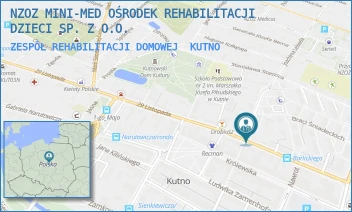 ZESPÓŁ REHABILITACJI DOMOWEJ - NZOZ MINI-MED OŚRODEK REHABILITACJI DZIECI SP. Z O.O. - UL. NORBERTA BARLICKIEGO 14,  KUTNO